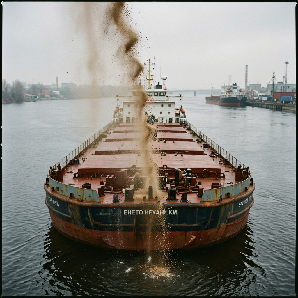 Deck barge blasting