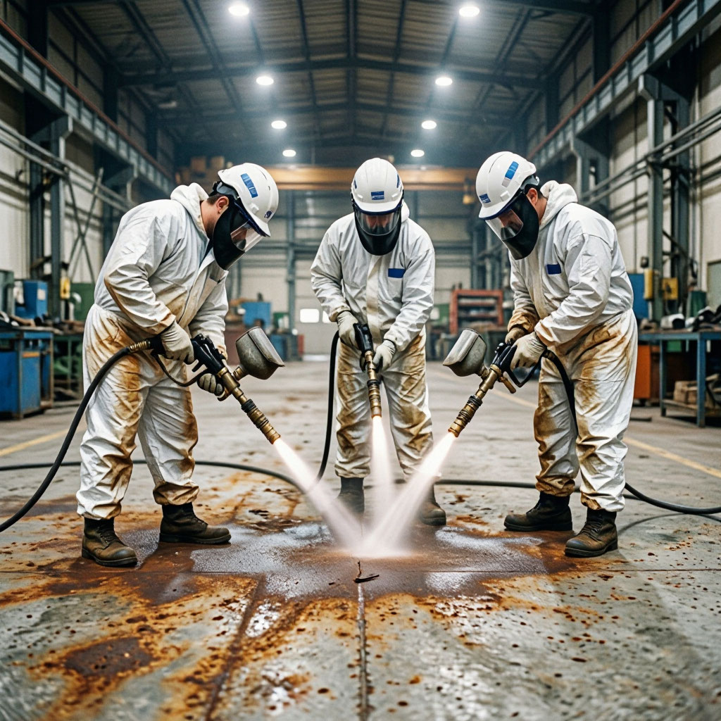 Warehouse floor prep